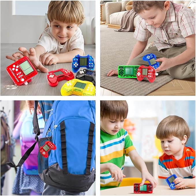 18 PCS Video Game Party Favors,Video Keychain for Kids,Idea Gift for Game Party Birthday Supplies,Goodies Bags Stuffer