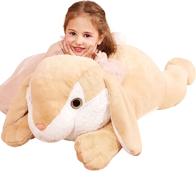 IKASA Giant Easter Rabbit Stuffed Animal Plush Toy, 30" Large Bunny Plushy Toys for Kids Girls Boys Children