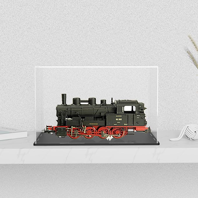 Acrylic Display Case for Showcase, Clear Long Acrylic Box for Displaying 1:18 Diecast Car Models, Collectibles, Figures and Arts
