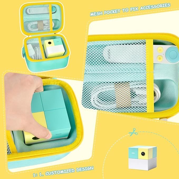 Case Compatible with Nex Playground Active Play System, Video Game Console Storage Holder Bag with Custom Slots for Device, HDMI Power Cord, Remote Control and Accessories - Green (Box Only)