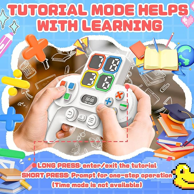 SMILESSKIDDO Math Game Calculate Number of 24, Portable Handheld Math Games for Kids 5-7 8-12 Learning Addition, Subtraction, Multiplication and Division, Educational Toys Gift for Adults