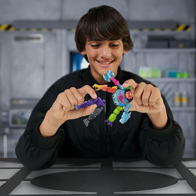 MrBeast Lab Hybrids Mega Pack, Reveal Different Hybrid Parts to Create 5 Mix & Match Action Figures, Including a Mega Torso Panther Experiment to Reveal Real Colors, Collect 30+ Beasts
