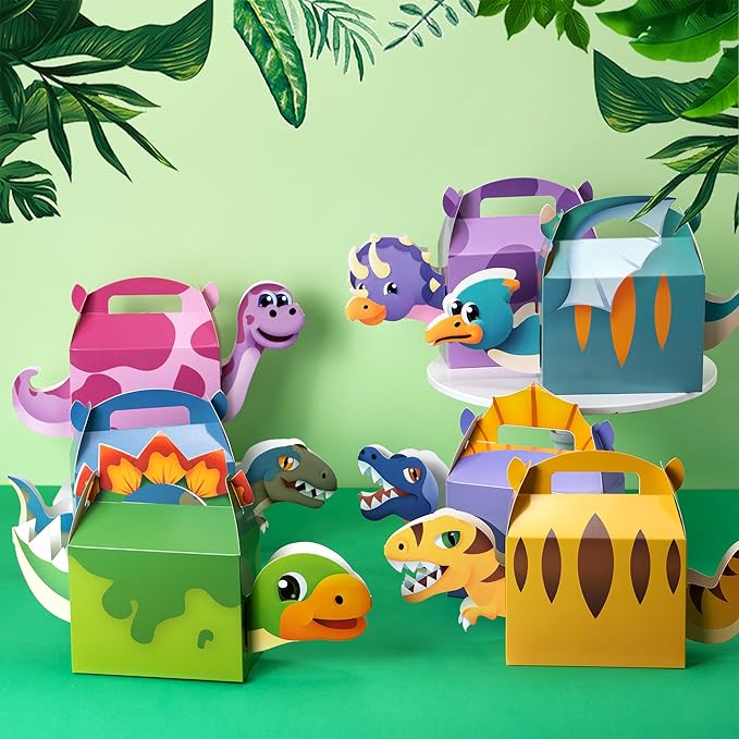 Dinosaur Party Favors, Dinosaur Birthday Party Supplies, Dinosaur Goodie Bags for Kids Birthday, Dino Gifts Bags Fillers Stuffers, Dinosaur Themed Party Toys