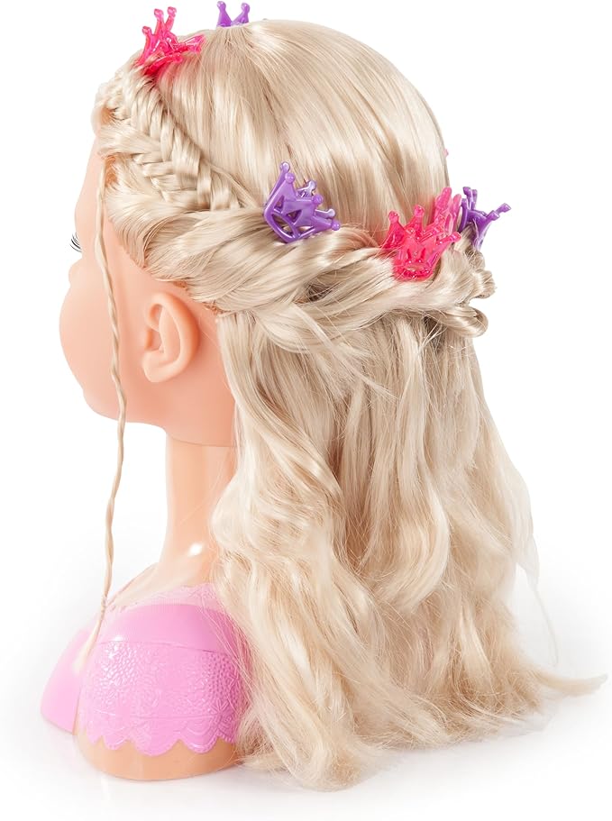 Bayer: Charlene Styling Head 27cm with Blonde Hair, Makeup and Accessories for Creative Play