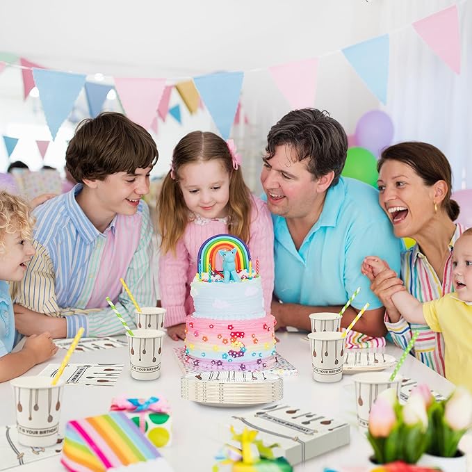 110 PCS It Is Your Birthday Banner Set, The Office Merchandise Banner with Metal Hanging Grommets, Balloons, Plates, Cups, Napkins,Streamer and Tape for Birthday Party Supplies Decorations
