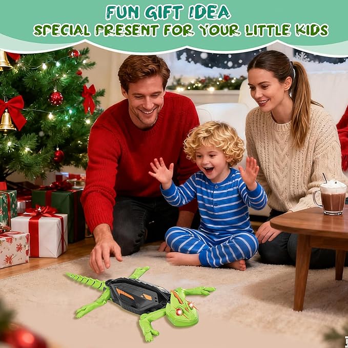 Wall Crawler Gecko RC Toy for Age 8-13 - Realistic Remote Control Lizard Wall Climbing Toy, Birthday Gifts for Boys Age 4-8, Fun and Novelty Toys for Kids Girls & Boys
