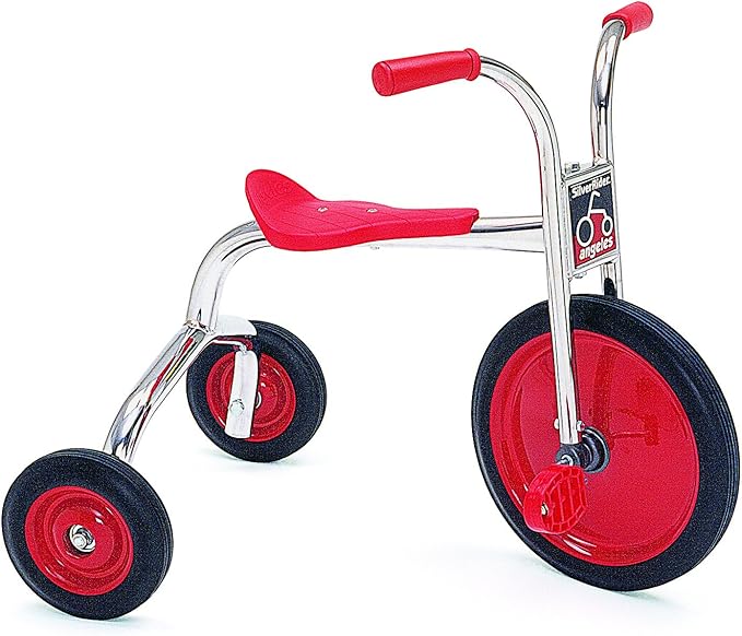 Angeles SilverRider Kids Tricycle, Toddler Tricycle with Solid Airless Rubber Tires, Kids Bike for Preschools and Daycare, Ages 4+, 16.5" Tall Seat