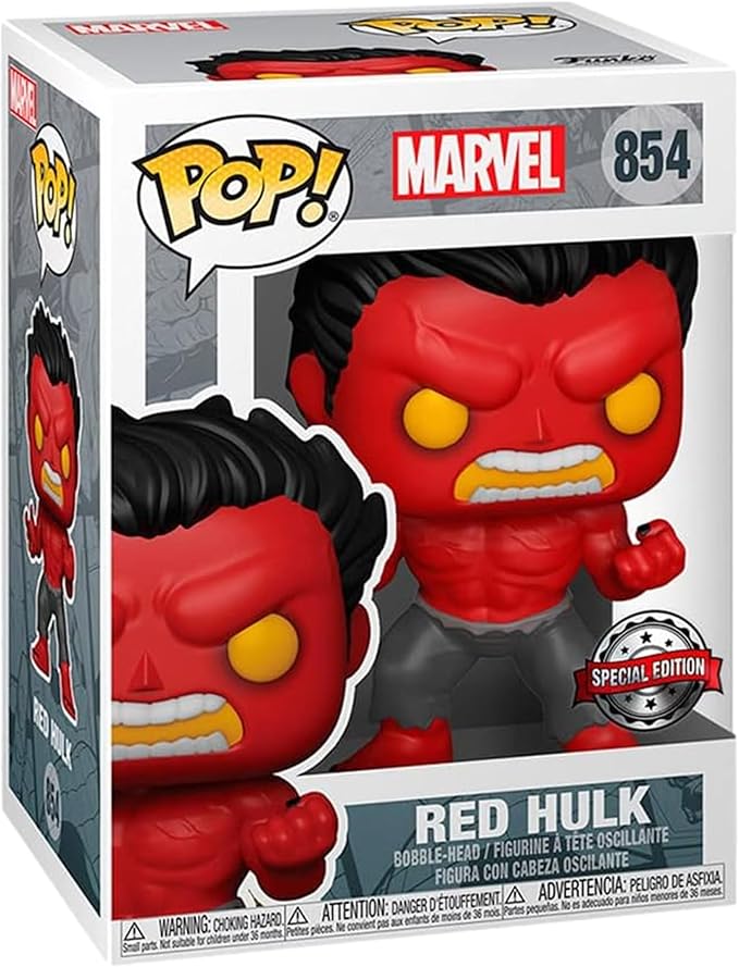 Funko Pop! Marvel: Red Hulk Figure (Hot Topic Exclusive)