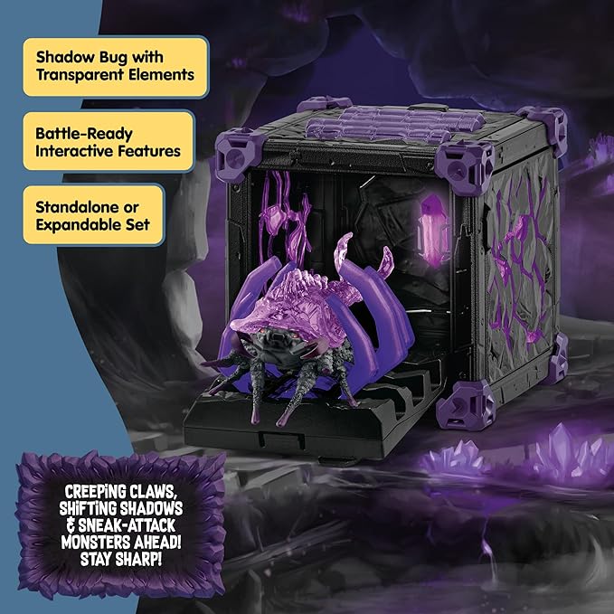 Schleich Eldrador Creatures - 34 PC Shadow Battle Cave with Bug Toy Playset - Insect Figurine for Boys and Girls with Expandable Fortress - Interactive, Imaginative Play for Kids Ages 7+ | 42675