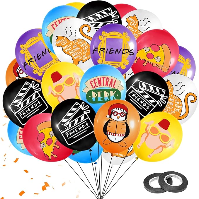 49Pcs Friends Themed Party Decorations Balloons Friends Party Decorations Friends TV Show Decorations Friends Bachelorette Party Decor Friends Party Supplies