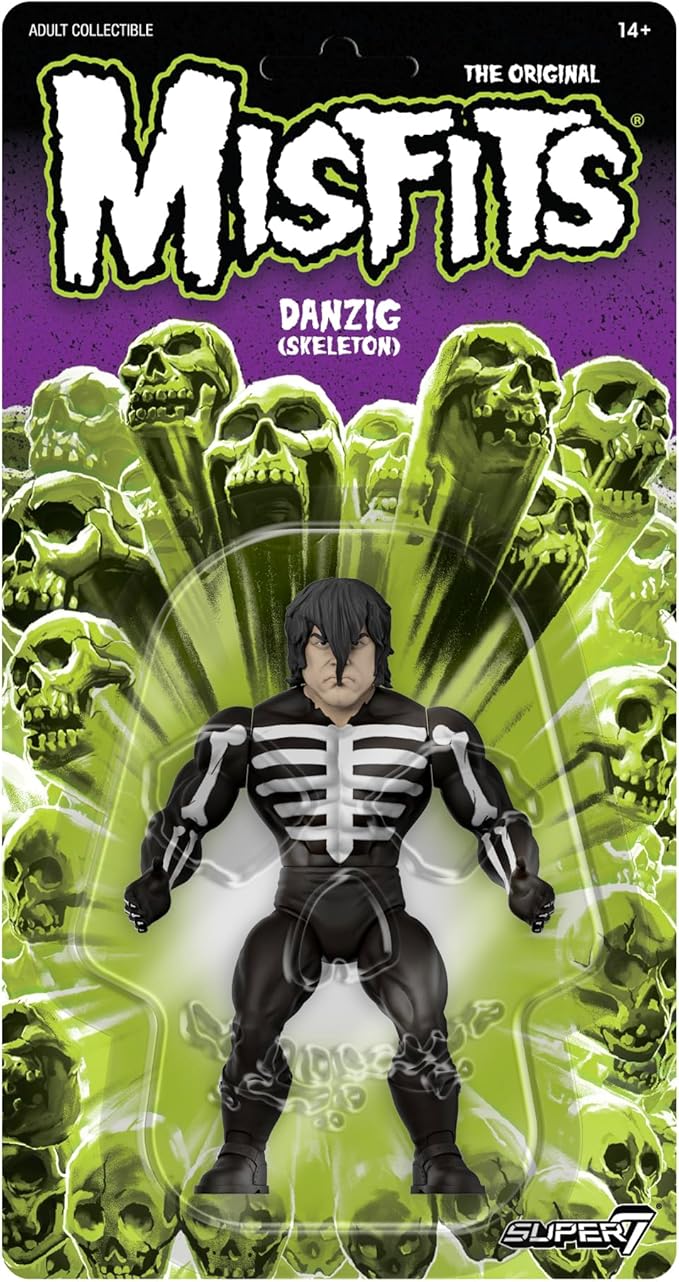 Super7 Vintage Misfits Danzig Skeleton - 5.5" Misfits Action Figure Classic Music Collectibles and Retro Toys