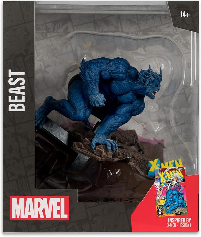 McFarlane Marvel Beast 1:10th Scale Collectible with Scene (X-Men #1) Toys