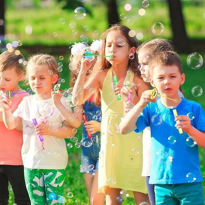 AFZMON 24Pcs Cinco De Mayo Party Favors Bubble Wands for Kids, Mexican Fiesta Mini Bubbles Wands, Taco Party Supplies Goodie Gift Bag Stuffers Pinata Classroom Prizes