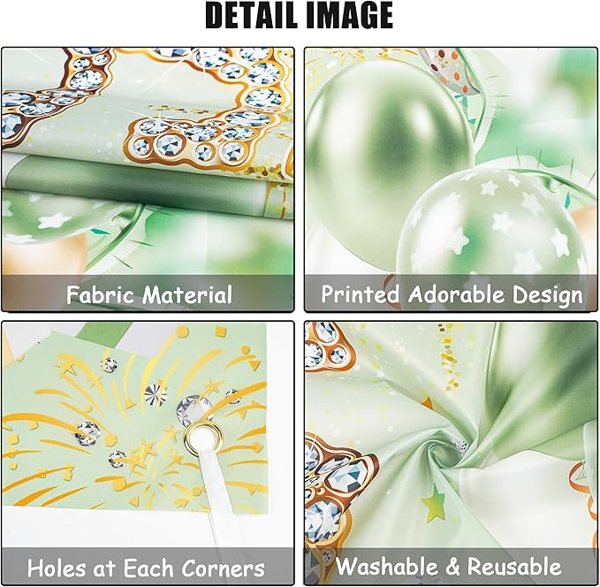 Sweet 16 Birthday Party Decorations for Girls - Sage Green 16th Happy Birthday Banner Heart Balloons Number 16, Photo Backdrop Crown Sash Party Supplies for Sixteen Years Old