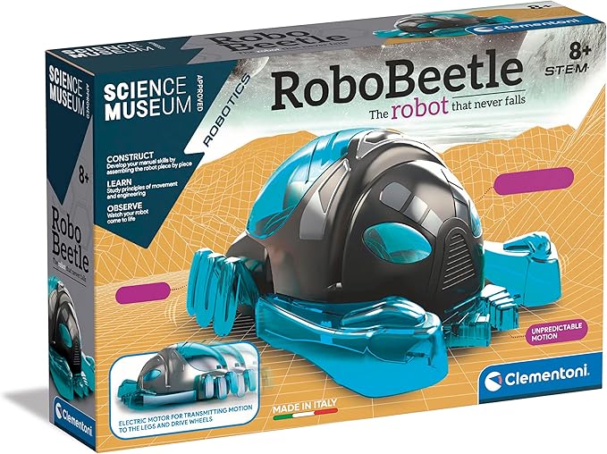 Clementoni 61352, Robo Beetle Robotic Toy for Children, Ages 8 Plus