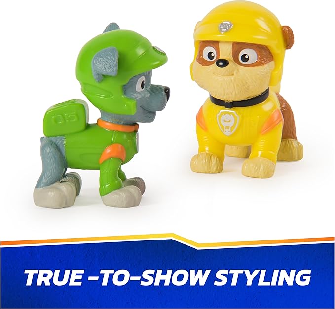 Paw Patrol: Rescue Wheels, 6-Pack Pup Squad Action Figure Gift Set, Under 2-Inch Figures, Kids Toys for Boys & Girls Ages 3 and Up