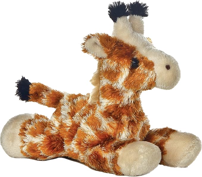 Aurora® Adorable Mini Flopsie™ Gigi™ Stuffed Animal - Mini Companions Ready for Playful Adventures - for Kids All Ages, Toddlers, Adults, and Families - Brown 8 Inches