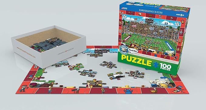 EuroGraphics Football Spot & Find Puzzle (100-Piece) (6100-0474)