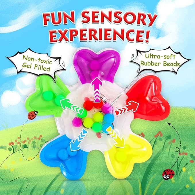 Color Sorting Sensory Toys, Fine Motor Skills Games for Toddlers, Montessori Preschool Outdoor Travel Learning Toys, for 3-5 Year Old Boys and Girls