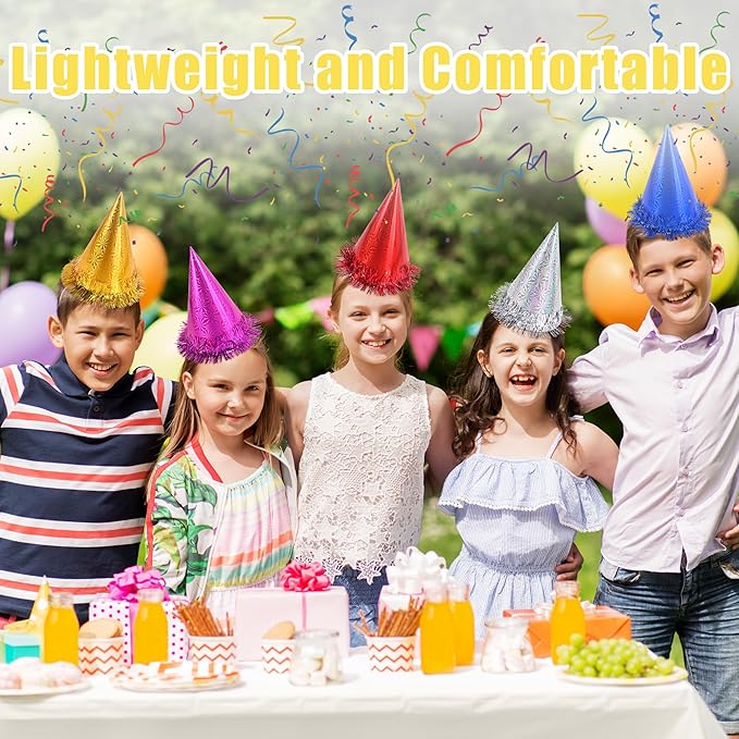 CANREVEL Party Hats for Adults, Party Supply for Party Decorations, Party Headwear for Birthday Celebration for Women Men
