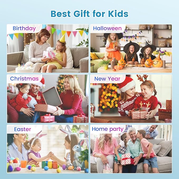 Mini Karaoke Machine for Kids,Portable Bluetooth Speaker with 2 Wireless Microphones,Toddler Music Player Toys,Easter Birthday Gifts for 3,4,5,6,7,8,9,10,11,12+Years Old Girls Boys