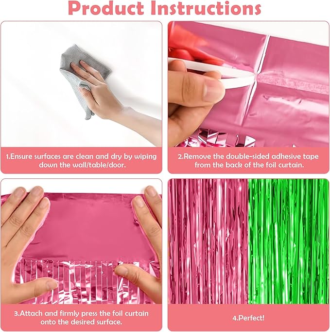 OHOME Witch Party Decorations - Pink and Green Party Backdrop Streamers | Happy Birthday Banner for Birthday Party Decorations Supplies | Witch Themed Decor Photo Booth Props,2 Pack