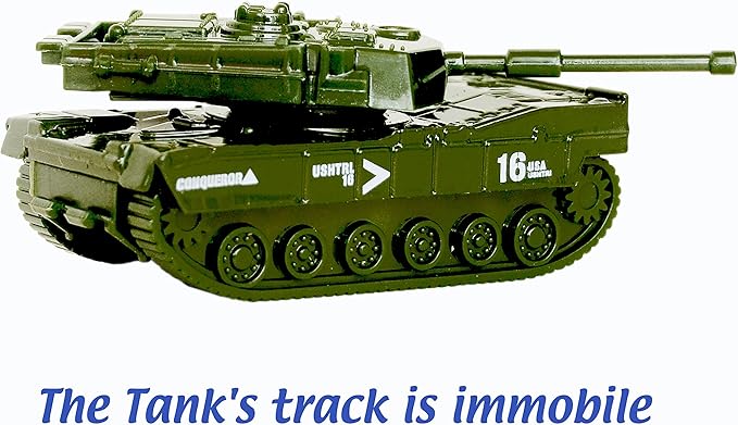 Die-cast Military Vehicles,6 Pack Assorted Alloy Metal Army Vehicle Models Car Toys,Mini Army Toy Tank,Jeep,Panzer,Anti-Air Vehicle,Helicopter Playset for Kids Toddlers Boys