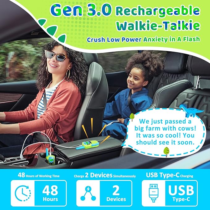 Vvinca Walkie Talkies for Kids 5 Pcs