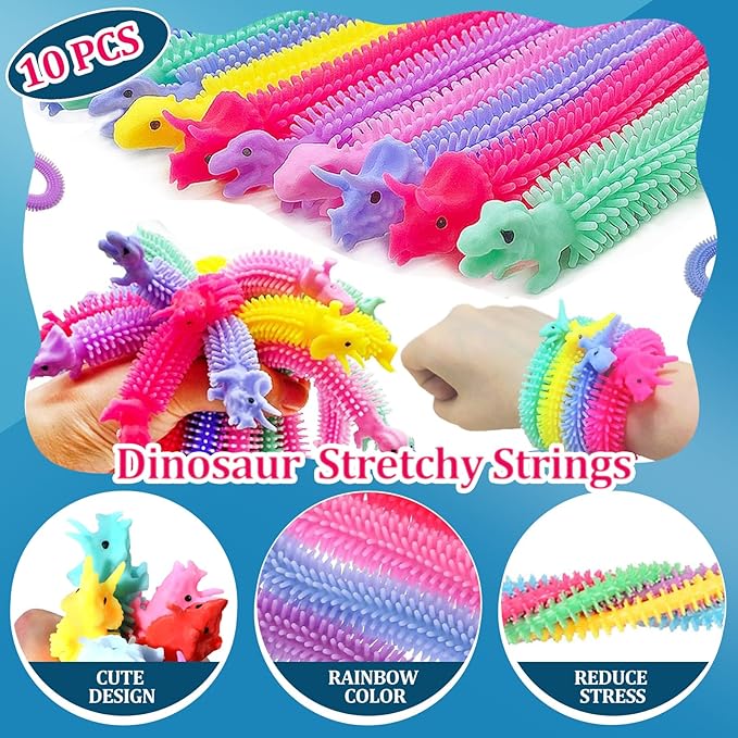 Dinosaur Party Favors For 10 Kids,140pcs Dinosaur Birthday Party Supplies,Dino Goodie Bags Stuffers,Boys Girls Goody Bags For Kids Birthday, Dino Party Favors Gift Bags,Dino Pinata Fillers Toys