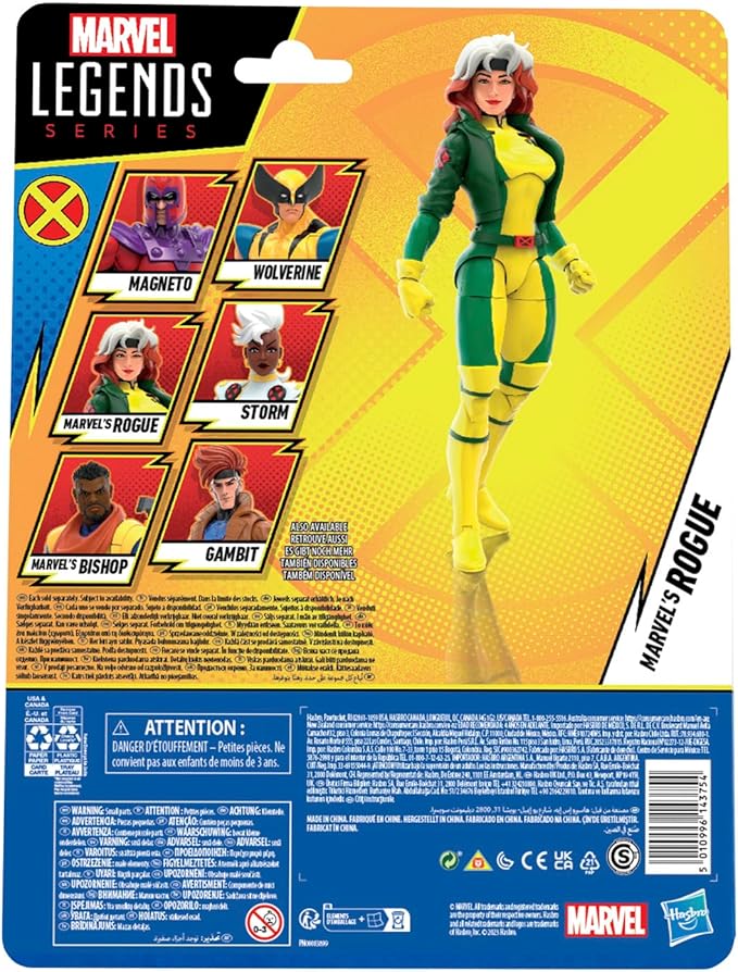 Marvel Legends Series Rogue, X-Men ‘97 Collectible 6-Inch Action Figures