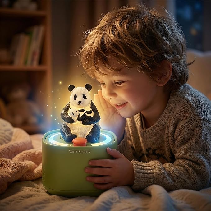 Magic AI Children's Storytelling Toy Machine -Little Red Riding Hood and Alex The Panda's Journey Home Personalized Interactive Stories with Smart Q&A, Fun Character Toys