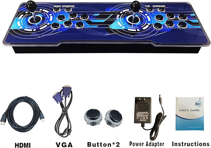 29800 in 1 Pandora's Box Retro Arcade Game Console, 4 Player 3D Magic Modding Game, Search Save Delete Cheats, Favorites List, 128G TF
