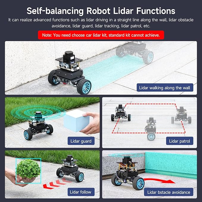 Yahboom Self-Balancing Robot Kit for STM32 Robots,with 4-Way Patrol Module,Supports Multi-Channel Type, Suitable for Teenagers,Suitable for STEM Projects