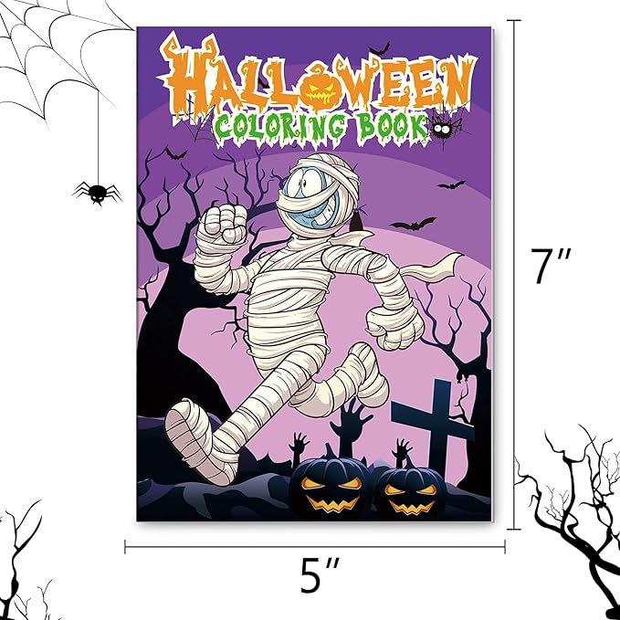 Omgouue 36Pcs Halloween Coloring Books Kids Spooky Cute Halloween Coloring Book for Kids All Ages Indoor Activities at Home Party Favors Gift Supplies