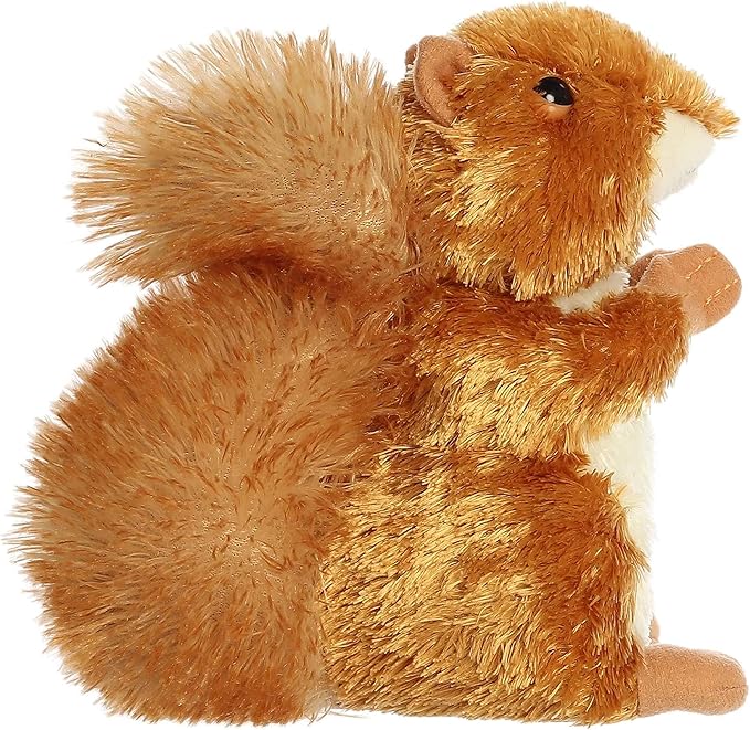 Aurora® Adorable Mini Flopsie™ Nutsie™ Stuffed Animal - Mini Companions Ready for Playful Adventures - for Kids All Ages, Toddlers, Adults, and Families - Red 6 Inches