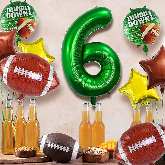 Football Balloons Set Football Birthday Party Decorations Football Touchdown Sports Theme Birthday Party Decoration, Tailgate Game Day Football Theme Supplies Birthday Party Decorations
