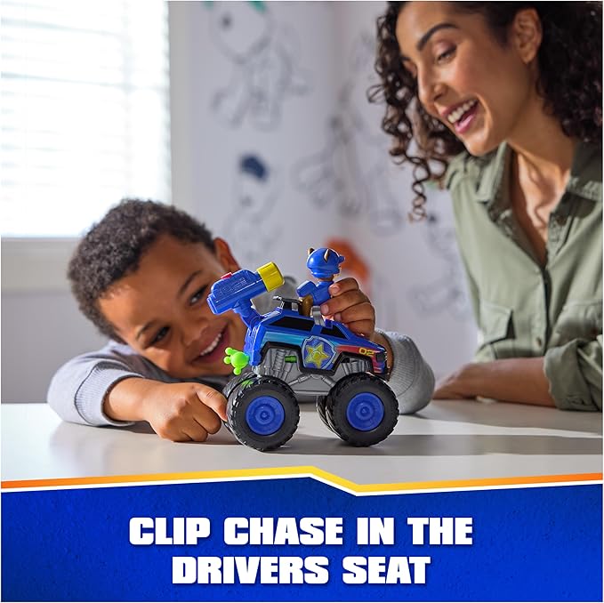 Paw Patrol: Rescue Wheels Chase’s Cruiser, Toy Truck with Projectile Launcher and Collectible Action Figure, Kids Toys for Boys & Girls Ages 3 and up