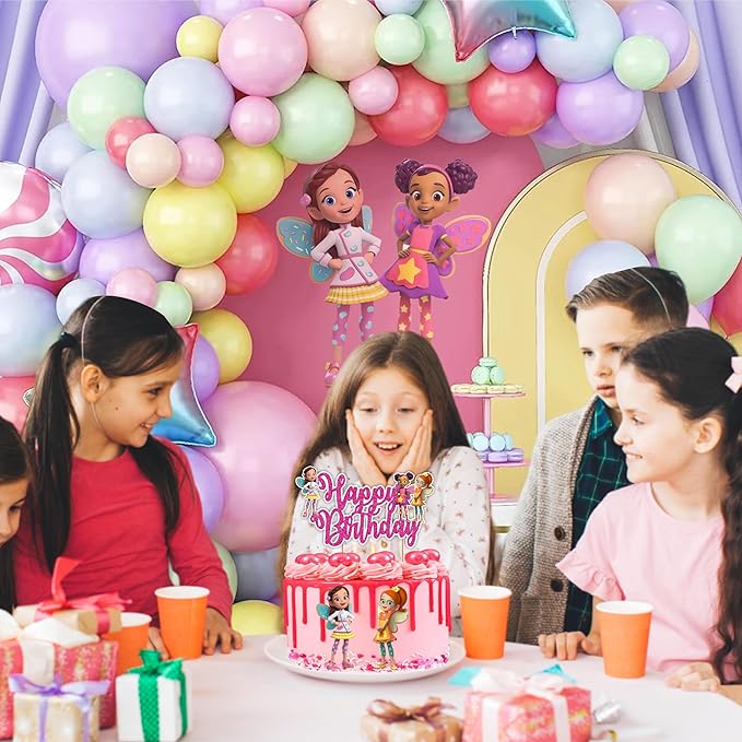 Buterbean Cafe Happy Birthday Cake Topper – Cute Bakery Café Theme Cake Decoration for Birthday Celebration, Coffee Shop Style Dessert Topper for Party Cakes, Table Display Styling, Photo Setup.