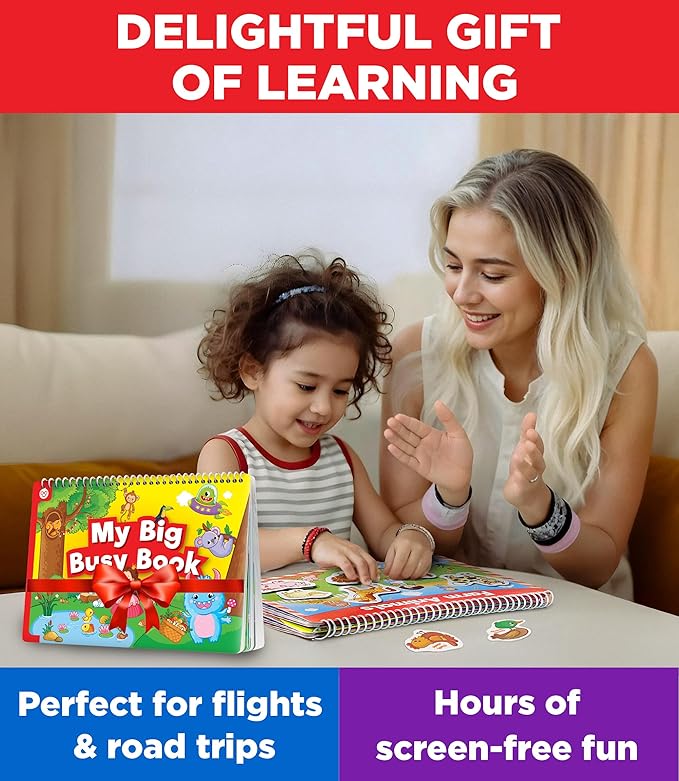 Doctor Jupiter Montessori Preschool Busy Book for Toddlers 3+ Year Olds | Preschool Learning Activities - Educational Travel Toys | Birthday Gift Ideas for Boys & Girls