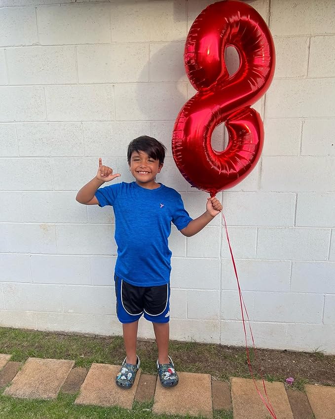 Red Number 20 Balloon 40 inch, 20 Number Balloons, 20th Red Birthday Decorations, 20 Year Old Girls Boys Party Supplies