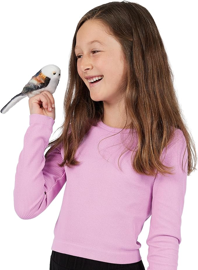 Folkmanis Mini Long-Tailed Tit Finger Puppet