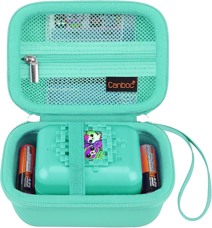 Canboc Hard Carrying Case for Bitzee Disney/Bitzee Magicals/Bitzee Interactive Toy Digital Pet, Virtual Electronic Pets Kids Toys Storage Bag, Green (Case Only)
