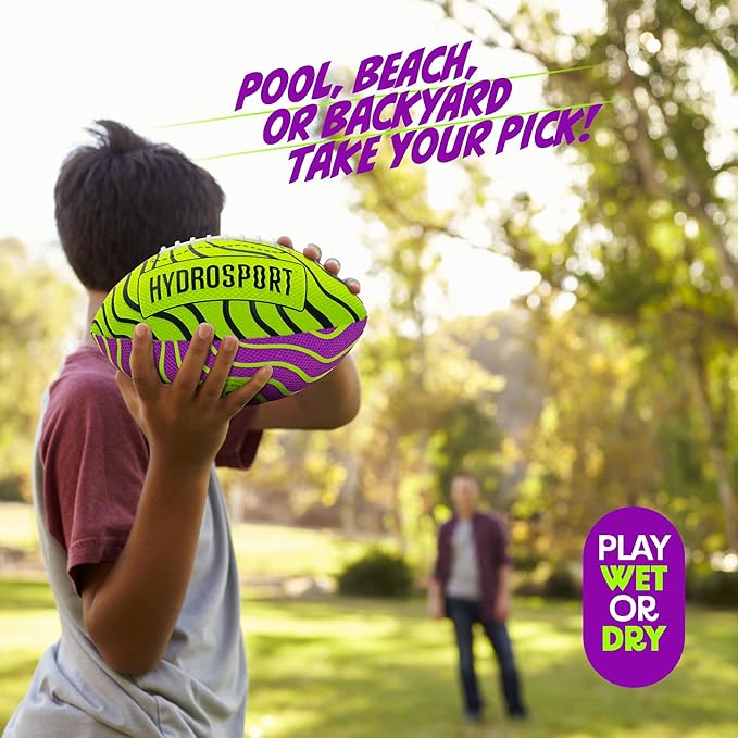 Water Football for Pool, Beach, Lake - Waterproof Pools Toys for Kids Ages 8-12 - Boys Gift - Swimming Balls Sports - Family Games - Teens Boys & Adults Fun - Outdoor Accessories - Birthday Gifts
