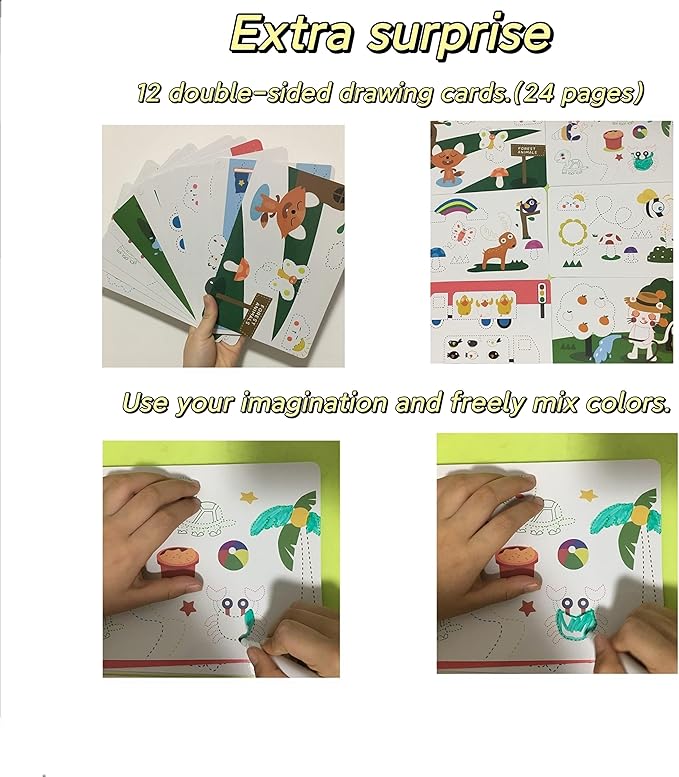 Tiiano Preschool Learning Activities for 2 Year Olds Toddler with 4 Dry Erase Markers for Preschool Classroom Montessori for 2 3 4 Years Kindergarten Workbooks