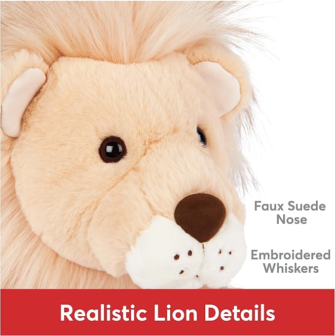 GUND Regis Lion Plush, Lion Stuffed Animal for Ages 1 and Up, Tan/Gold, 12"