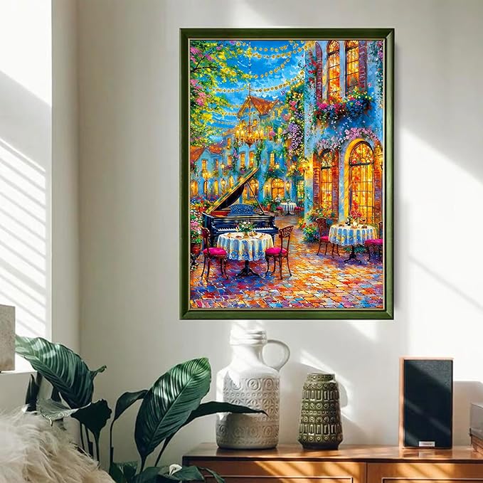 Jigsaw Puzzles for Adults 1000 Pieces, Jigsaw Puzzle 1000 Pieces,Challenging Family Games Gifts，Home Decor Birthday Party Gift Toy for Men Women Elders Seniors, 1:1 Poster-Romantic Piano