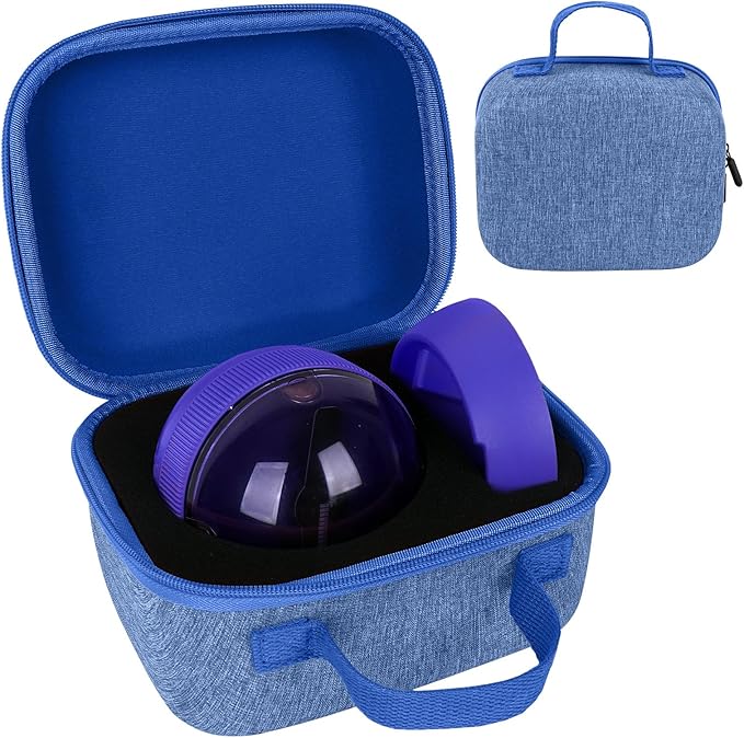 YouKnow Travel Case for Bitzee Hamster Ball Interactive Toy - Shockproof Storage Box with Custom Foam Insert & Carry Handle, Fits Electronic Pet Toy + Dock (Only Case) (Blue)