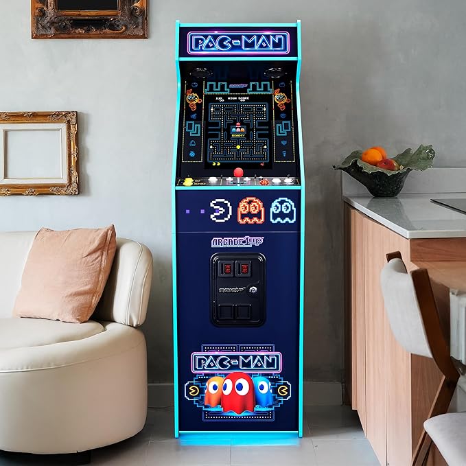 Arcade1Up PAC-Man Deluxe at Home Arcade Machine Neon Edition