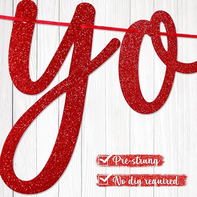 Go Shawty It's Your Birthday Banner, Hip Hop Birthday Party Decorations Supplies, Rap Theme Bday Bunting Sign, Pre-strung, Photo Props (Red)