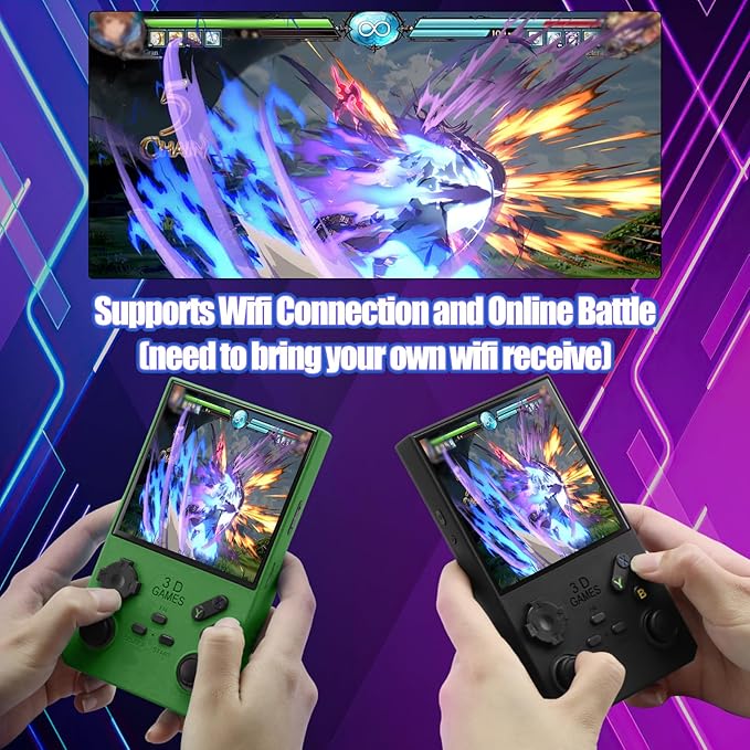 2026Newly Upgraded V40 MAX Retro Handheld Game Console with 256G Built-in 20000+ Classic Games, 4.0 Inch 4K HD IPS Screen Open Source Linux System, 4000mAh Battery, Portable Pocket Video Game Console